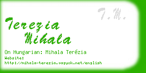 terezia mihala business card