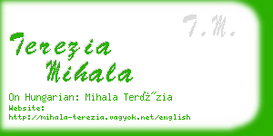 terezia mihala business card